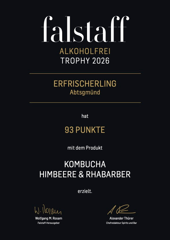 Bio-Kombucha Himbeere & Rhabarber