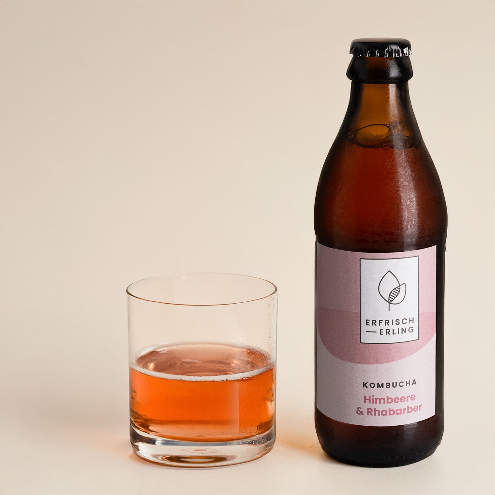 Himbeere & Rhabarber Kombucha